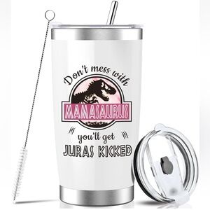 20 OZ Tumbler w/Lid- Mother’s Day Gifts for Mom Don’t Mess With Mamasaurus